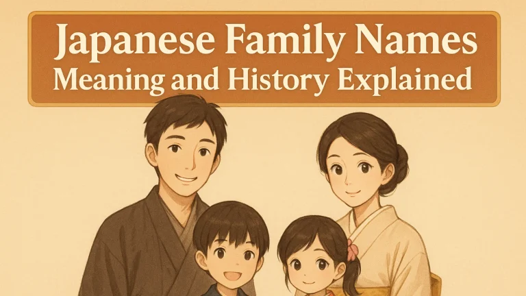 Japanese Family Names Meaning and History Explained
