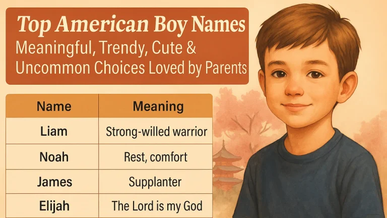 Top American Boy Names: Meaningful, Trendy, Cute & Uncommon Choices Loved by Parents