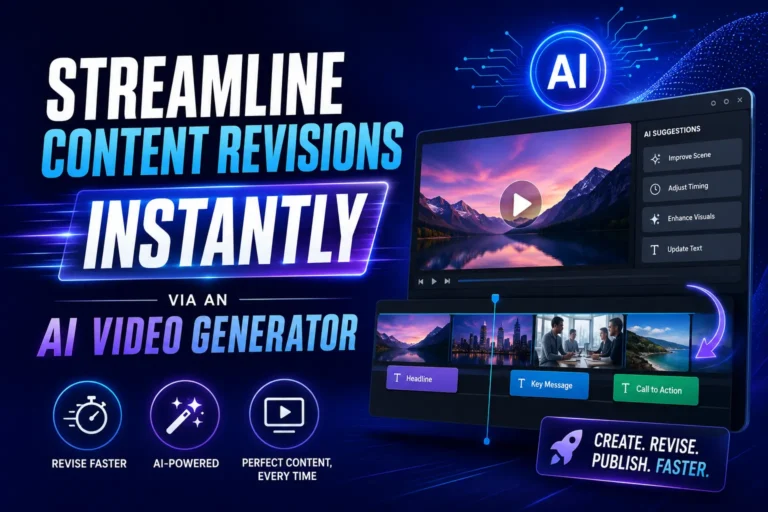 Streamline Content Revisions Instantly via an AI Video Generator
